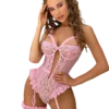 Lace mesh openwork lingerie