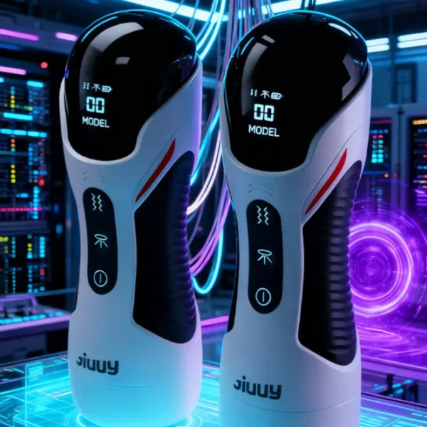 Rift-Breaker Men's Electric Masturbator with LCD Display (1) (1) "Rift-Breaker" Men's Electric Personal Massager with LCD Display