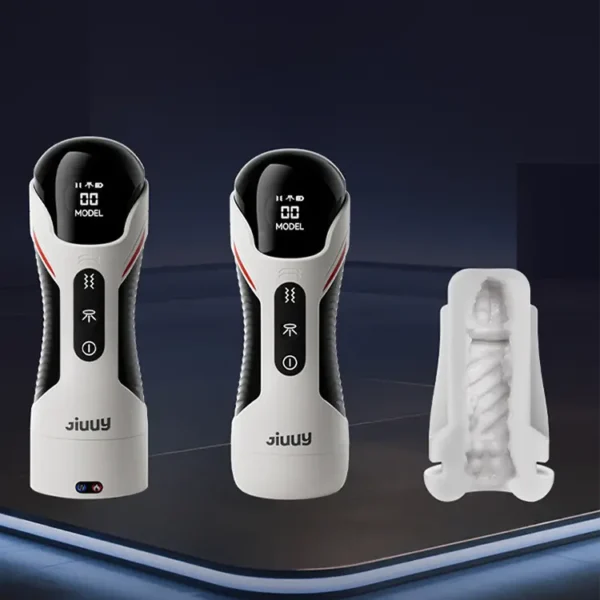 Rift-Breaker Men's Electric Masturbator with LCD Display (2) (2) "Rift-Breaker" Men's Electric Personal Massager with LCD Display