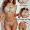 Swiss dot lingerie set