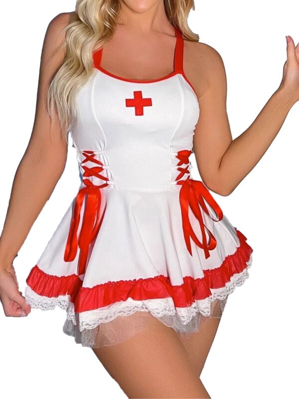White shirt-style role-playing nurse uniform
