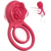 Rose-shaped-vibrating-cock-ring