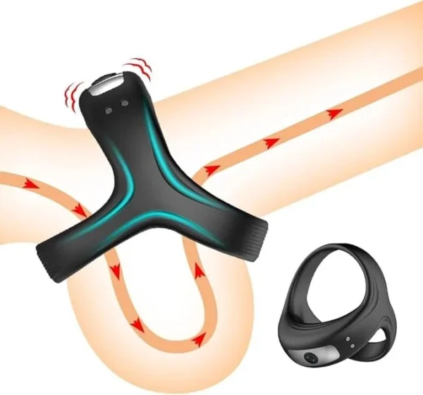 Triangular-shaped penis ring