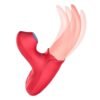 Realistic tongue toy featuring a 3-in-1 design licking, sucking, and vibration (2) لسان اصطناعي مزود بوظائف اللعق والمص والاهتزاز في منتج واحد.